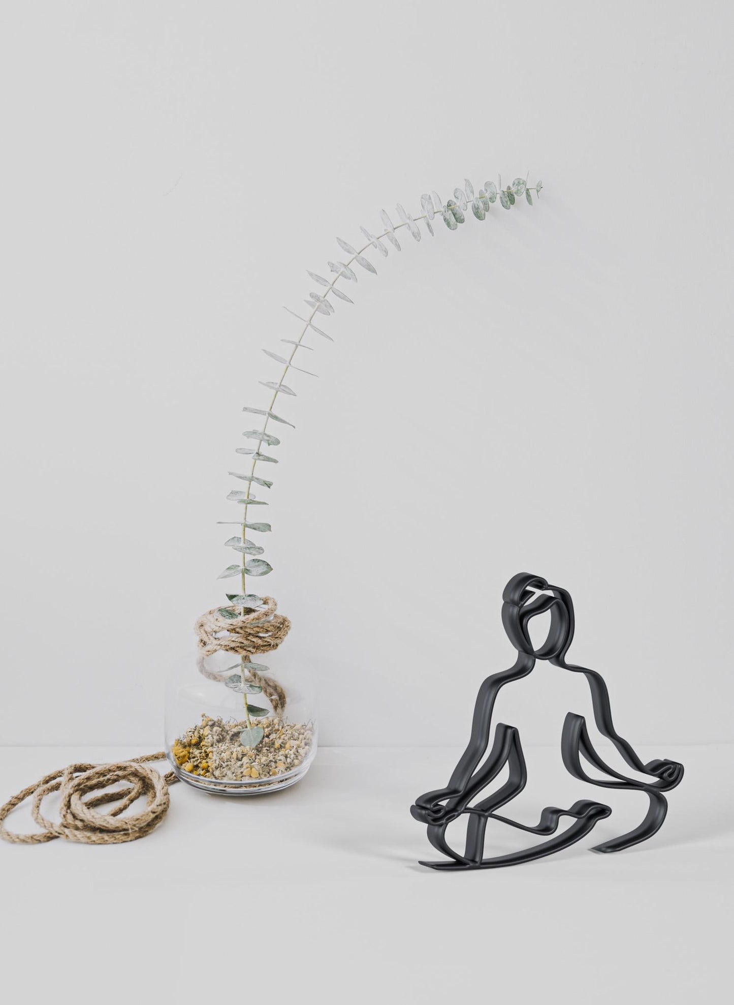 yoga dessin au Trait personnalisé - Sculpture Imprimée 3D, Cadeau Unique pour enthousiaste yoga, fan de yoga, idée cadeau