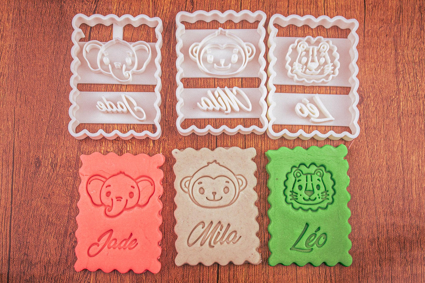 Emporte-pièce Animaux Personnalisé - Créez des Biscuits Uniques avec Prénom ou Message, Cadeau Original et Surprenant