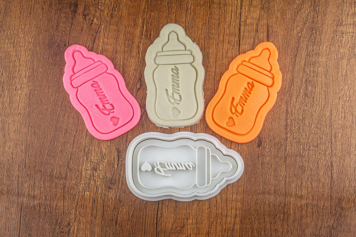 Emporte-pièce Biberon Personnalisé - Découpe Biscuits Baby Shower, Baptême, Naissance, Cadeau Personnalisé, Fête Bébé, Pâtisserie Créative
