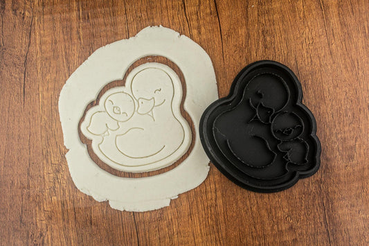 Emporte-pièce Canard et Caneton - Découpe Biscuits Amusants, Pâtisserie Créative, Cadeau Original, Fête de Printemps, Thème Animaux