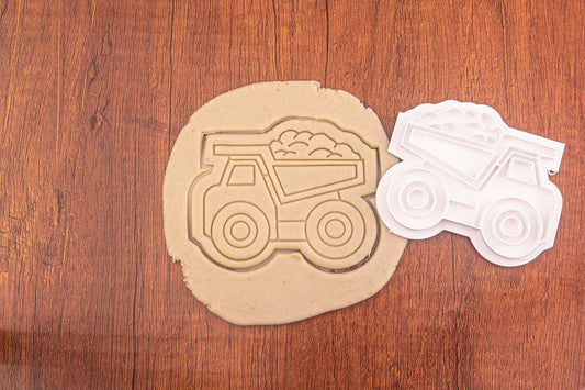 Emporte-pièce Camion à Benne - Découpe Biscuits Véhicule de Chantier, Accessoire Pâtisserie pour Anniversaires et Thèmes de Construction