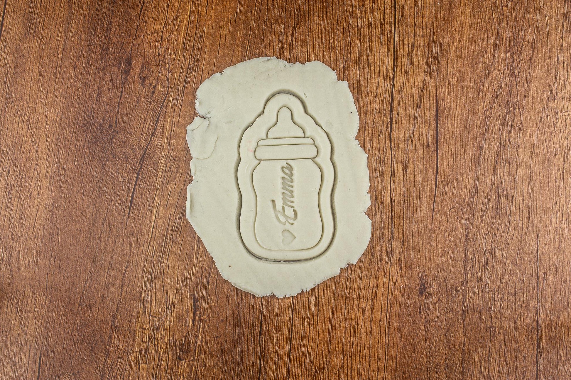 Emporte-pièce Biberon Personnalisé - Découpe Biscuits Baby Shower, Baptême, Naissance, Cadeau Personnalisé, Fête Bébé, Pâtisserie Créative