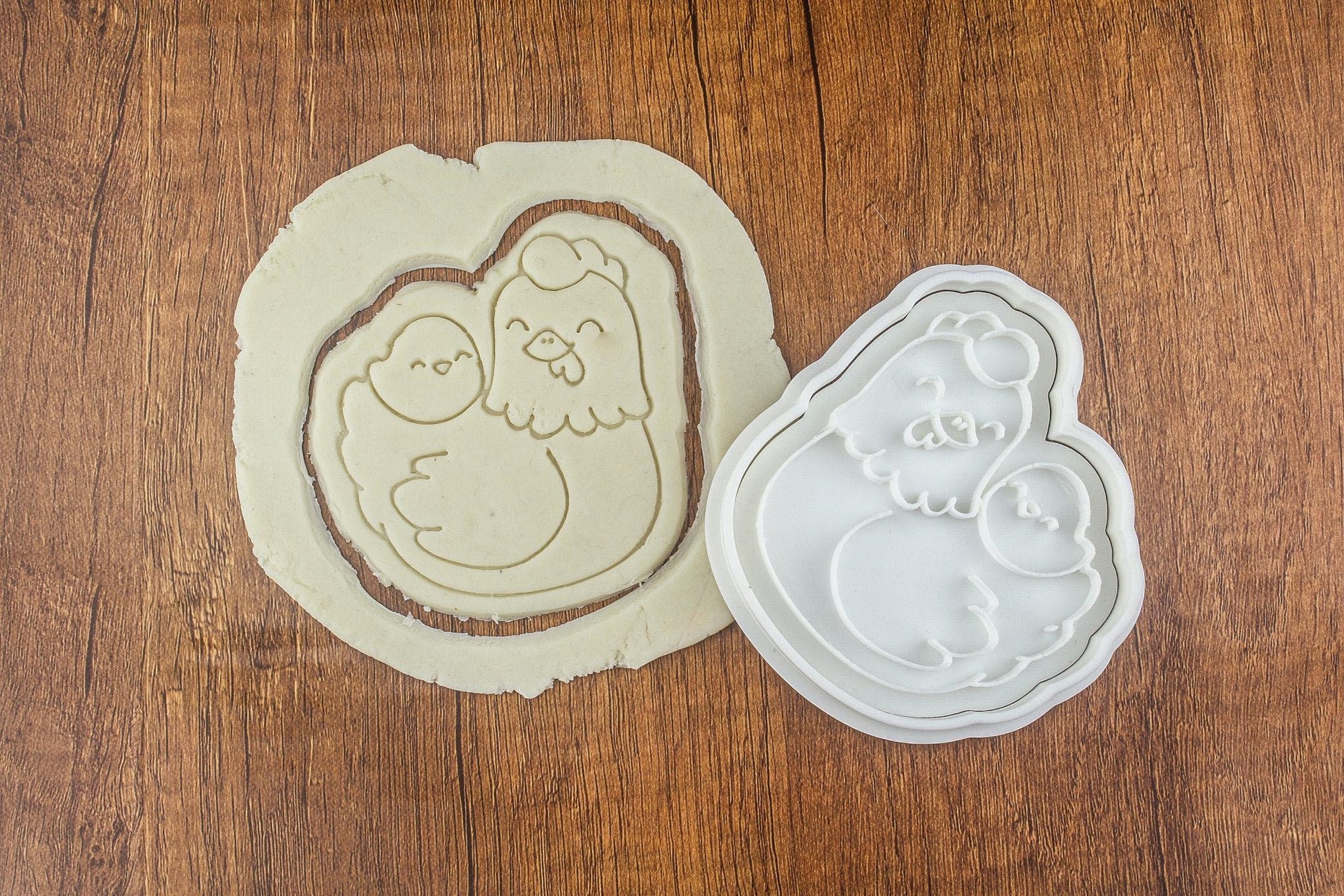 Emporte-pièce Poulet et Poussin - Découpe Biscuits Amusants, Pâtisserie Créative, Cadeau Original, Fête de Pâques, Thème Animaux