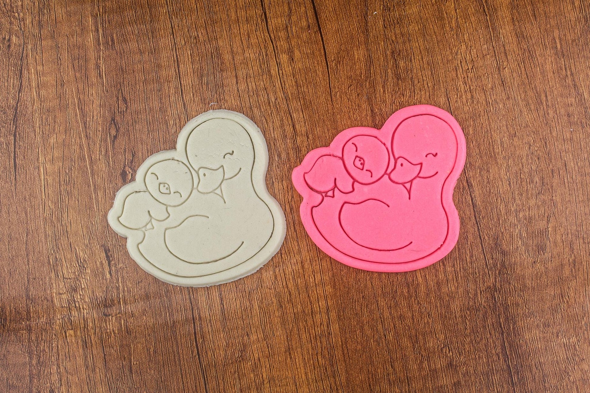 Emporte-pièce Canard et Caneton - Découpe Biscuits Amusants, Pâtisserie Créative, Cadeau Original, Fête de Printemps, Thème Animaux