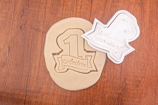 Emporte-pièce Chiffre Personnalisé avec Prénom - Découpe Biscuits d'Anniversaire Unique, Cadeau Parfait pour Fêtes et Moments Spéciaux