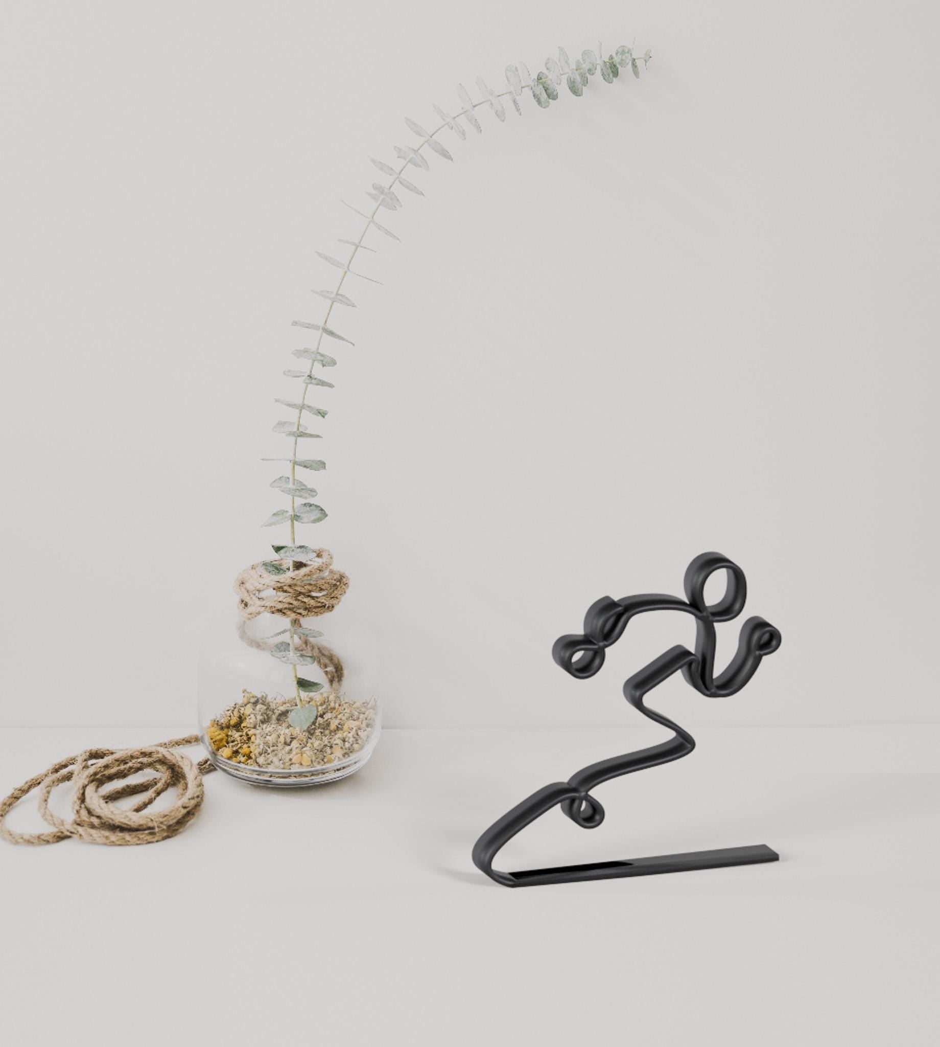 coureur dessin au Trait personnalisé - Sculpture Imprimée 3D, Cadeau Unique pour sportif, fan Course à Pied, idée cadeau coureur marathon