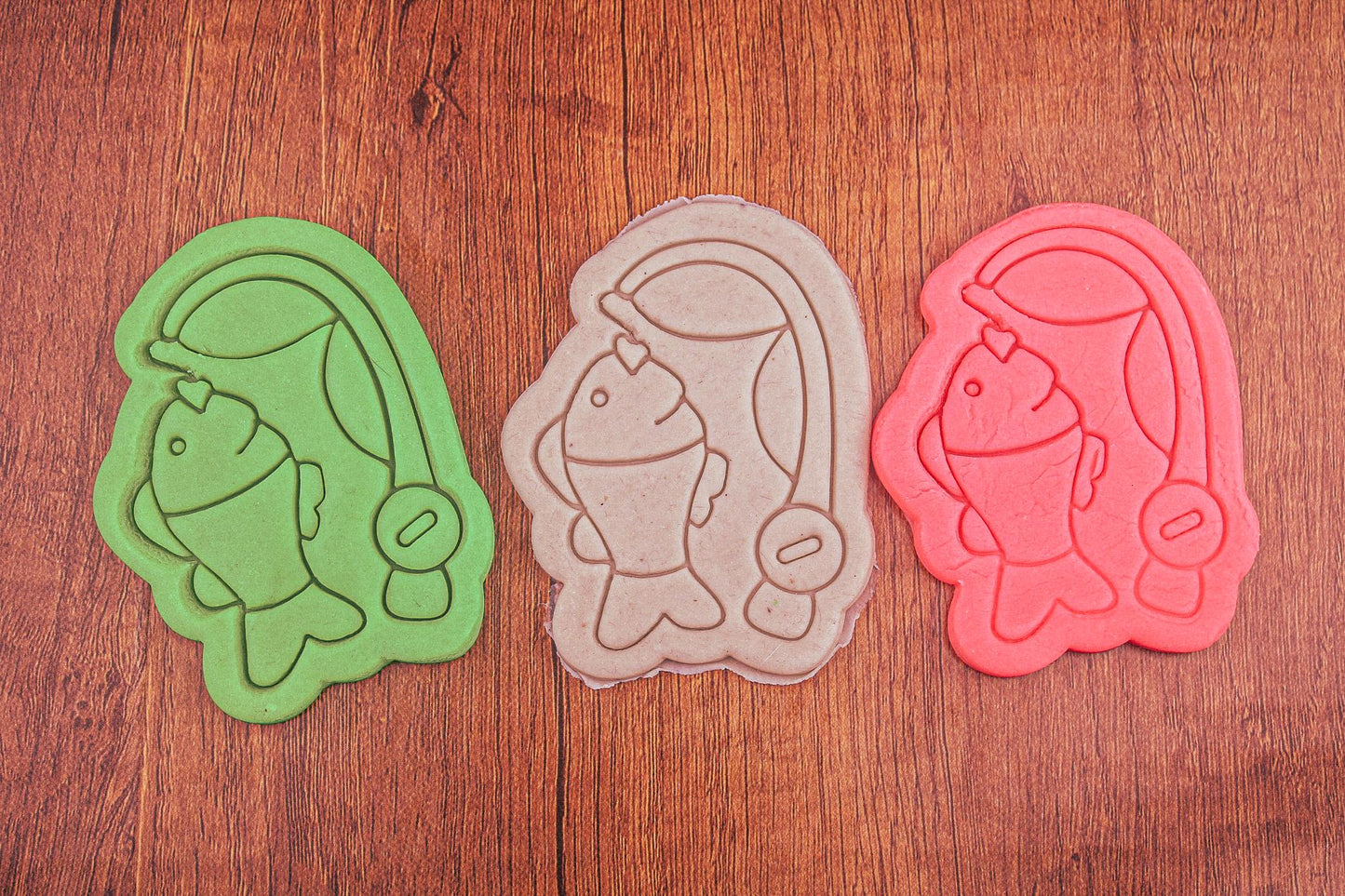 Emporte-pièce Canne à Pêche Créez des Biscuits Originales en Forme de Canne à Pêche, Cadeau Idéal pour les Amoureux de la Pêche et les Fêtes