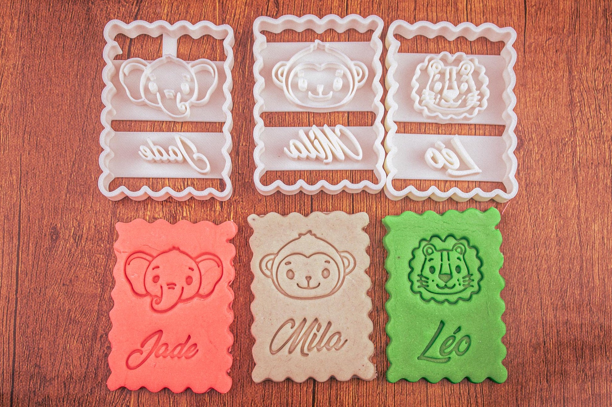 Emporte-pièce Animaux Personnalisé - Créez des Biscuits Uniques avec Prénom ou Message, Cadeau Original et Surprenant