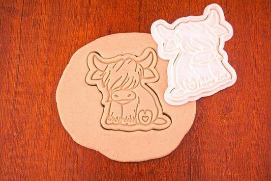 Emporte-pièce Highland Cow - Biscuit Vache Écossaise, Accessoire Pâtisserie Créatif, Idéal pour Amoureux des Animaux et Cadeaux Rustiques