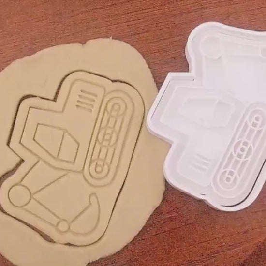 Emporte-pièce Pelleteuse - Découpe Biscuits Engin de Chantier, Accessoire Pâtisserie Idéal pour Anniversaires d'Enfants et Fêtes Thématiques
