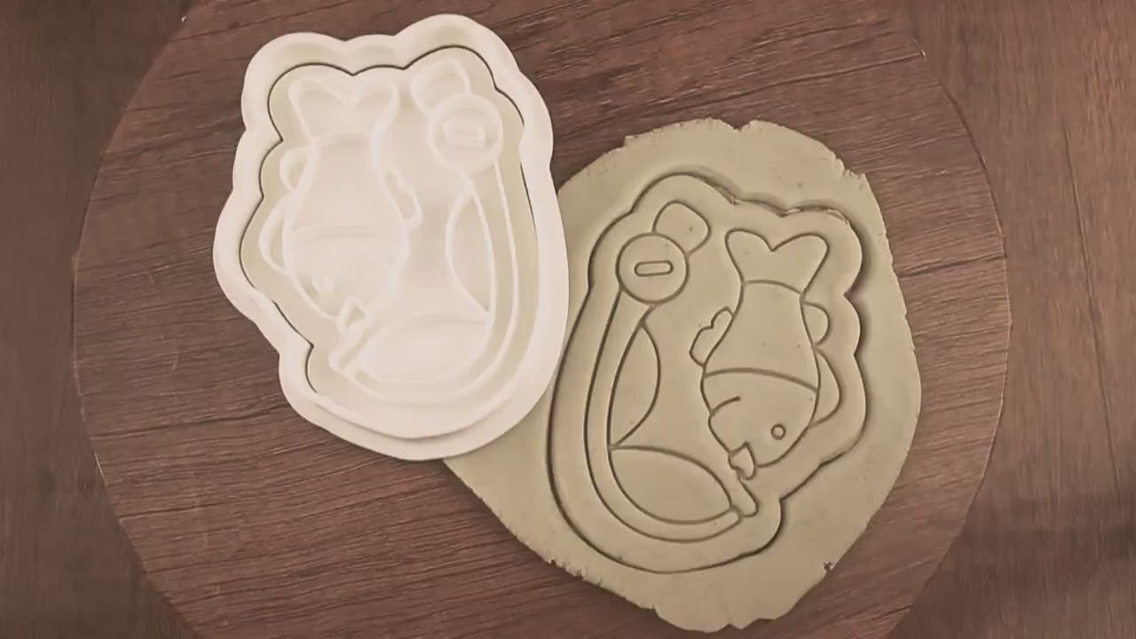 Emporte-pièce Canne à Pêche Créez des Biscuits Originales en Forme de Canne à Pêche, Cadeau Idéal pour les Amoureux de la Pêche et les Fêtes