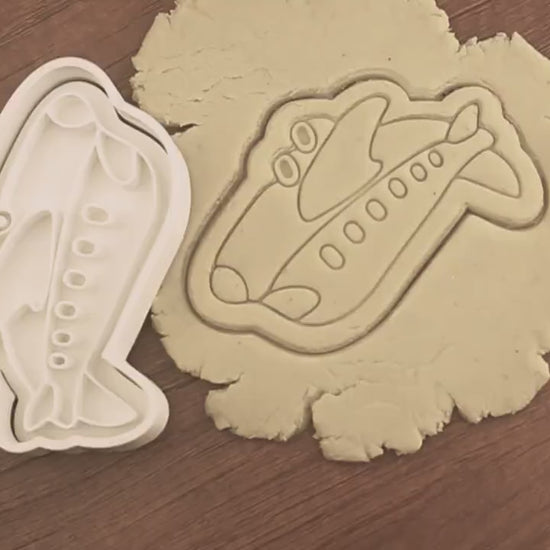 Emporte-pièce Avion - Accessoire Pâtisserie pour Enfants et Passionnés d'Aviation, Découpe Biscuits Originale pour Fêtes et Anniversaires !