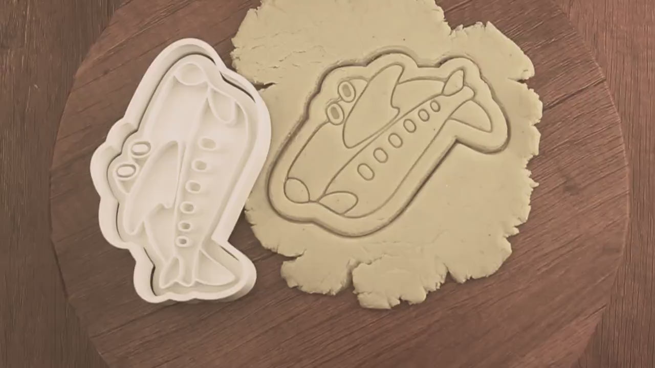 Emporte-pièce Avion - Accessoire Pâtisserie pour Enfants et Passionnés d'Aviation, Découpe Biscuits Originale pour Fêtes et Anniversaires !
