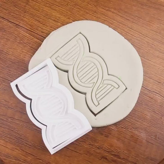 Emporte-pièce ADN - Accessoire Pâtisserie Scientifique et Unique, Idéal pour Biscuits Originaux, Fêtes à Thème et Passionnés de Science