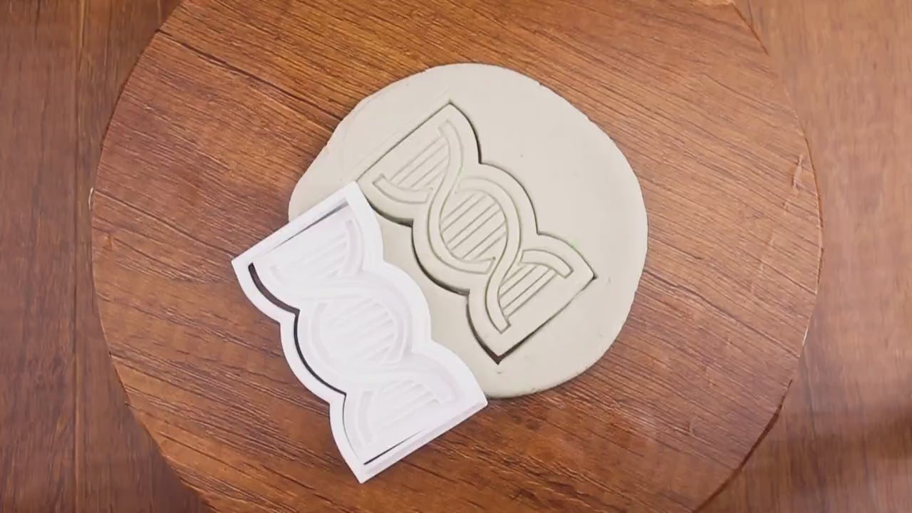 Emporte-pièce ADN - Accessoire Pâtisserie Scientifique et Unique, Idéal pour Biscuits Originaux, Fêtes à Thème et Passionnés de Science