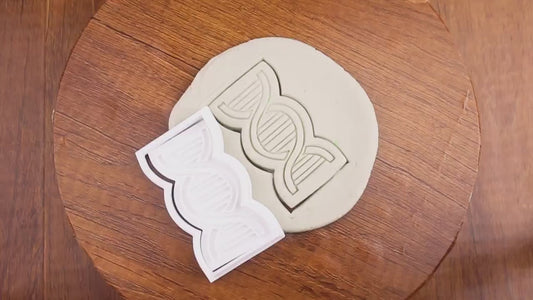 Emporte-pièce ADN - Accessoire Pâtisserie Scientifique et Unique, Idéal pour Biscuits Originaux, Fêtes à Thème et Passionnés de Science