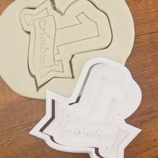 Emporte-pièce Chiffre Personnalisé avec Prénom - Découpe Biscuits d'Anniversaire Unique, Cadeau Parfait pour Fêtes et Moments Spéciaux