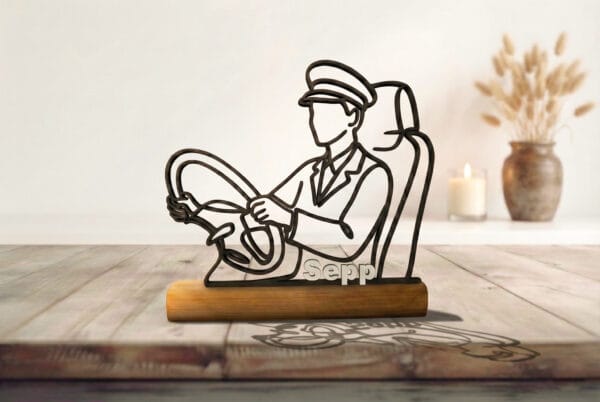 Cadeau Conducteur de Bus Personnalisé - Sculpture 3D Bus Urbain Scolaire  Décoration Bureau Transport  Idée Cadeau Homme Chauffeur Retraite