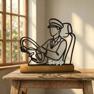 Cadeau Conducteur de Bus Personnalisé - Sculpture 3D Bus Urbain Scolaire  Décoration Bureau Transport  Idée Cadeau Homme Chauffeur Retraite