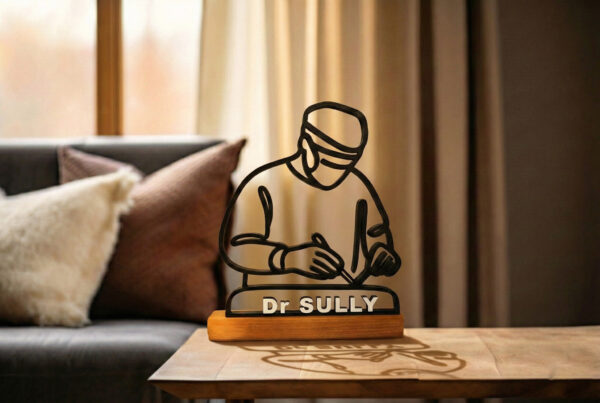 Cadeau pour chirurgien : sculpture 3D personnalisable