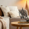 Cadeau escalade – Grimpeur 3D personnalisable sur socle en bois