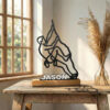 Cadeau escalade – Grimpeur 3D personnalisable sur socle en bois