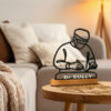 Geschenk für Chirurgen: 3D-gedruckte Chirurgen-Skulptur auf Holzsockel